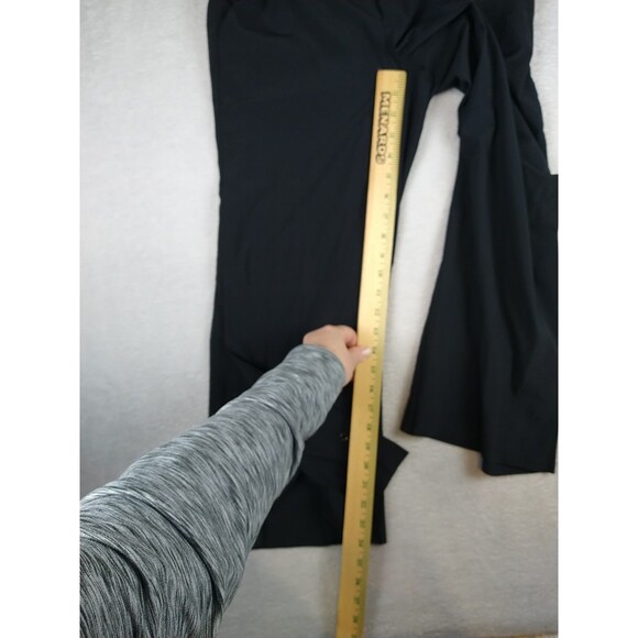 Athleta Tribeca Crop Pants Wide Snap Leg Lightweight 281969 Black Size 2 - Picture 6 of 12
